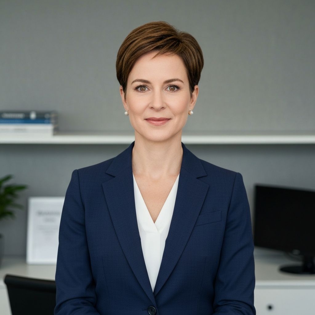 After - Woman casual to professional transformation